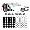 KIT DECORATIVO UNIVERSAL PANAL DE ABEJA PARA COCHE
