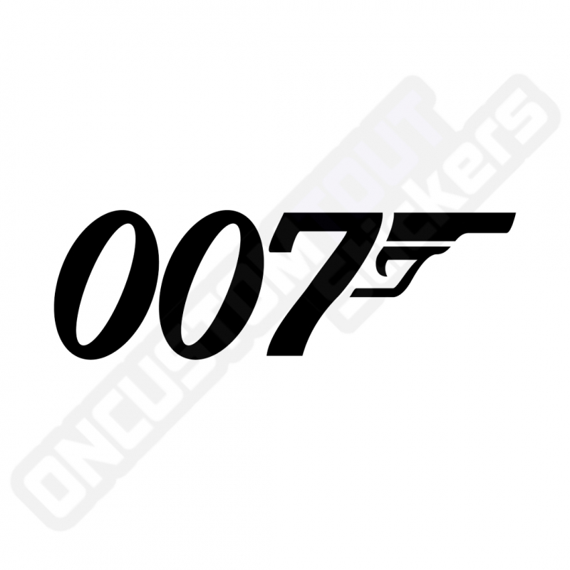 007 JAMES BOND AUFKLEBER 007 JAMES BOND AUFKLEBER