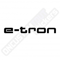 E-TRON AUFKLEBER