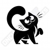 LUSTIGE KATZENAUFKLEBER