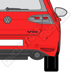 PEGATINAS VOLKSWAGEN TCR PARA MALETERO