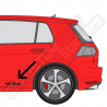 KIT DE STICKERS VOLKSWAGEN TCR POUR BAS DE CAISSE