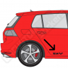 KIT DE STICKERS VOLKSWAGEN TCR POUR BAS DE CAISSE