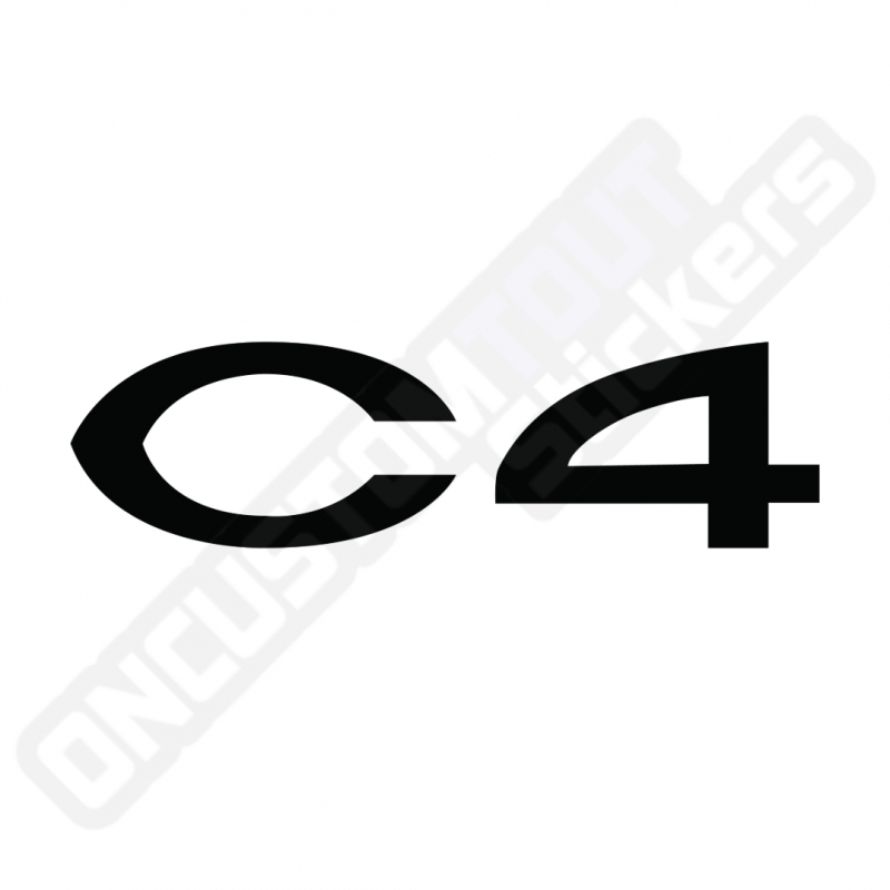 CITROEN C4 AUFKLEBER CITROEN C4 AUFKLEBER