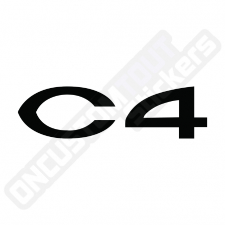 CITROEN C4 AUFKLEBER