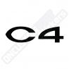 CITROEN C4 AUFKLEBER