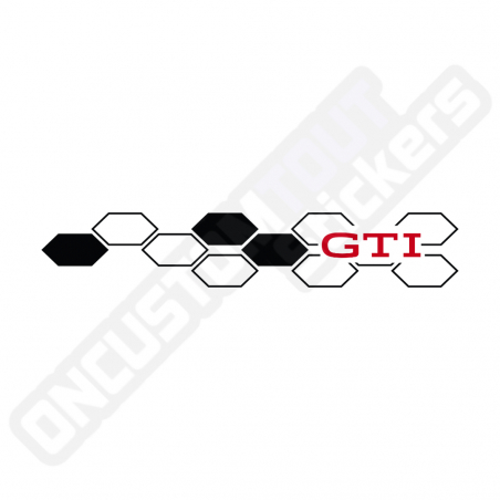 GTI-WABENAUFKLEBER FÜR ARMATURENBRETT