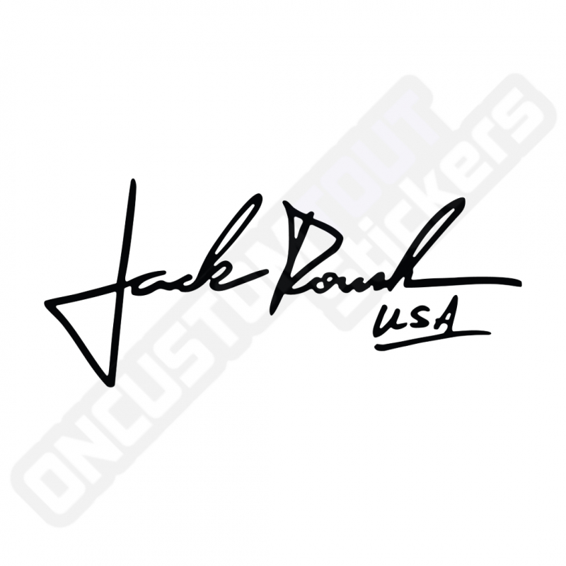 JACK ROUSH SIGNATUR AUFKLEBER