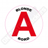 ADESIVI DISCO "BLONDE A BORD" PER NEOPATENTATI