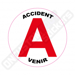 PEGATINAS DISCO "ACCIDENT A VENIR" CONDUCTOR NOVEL