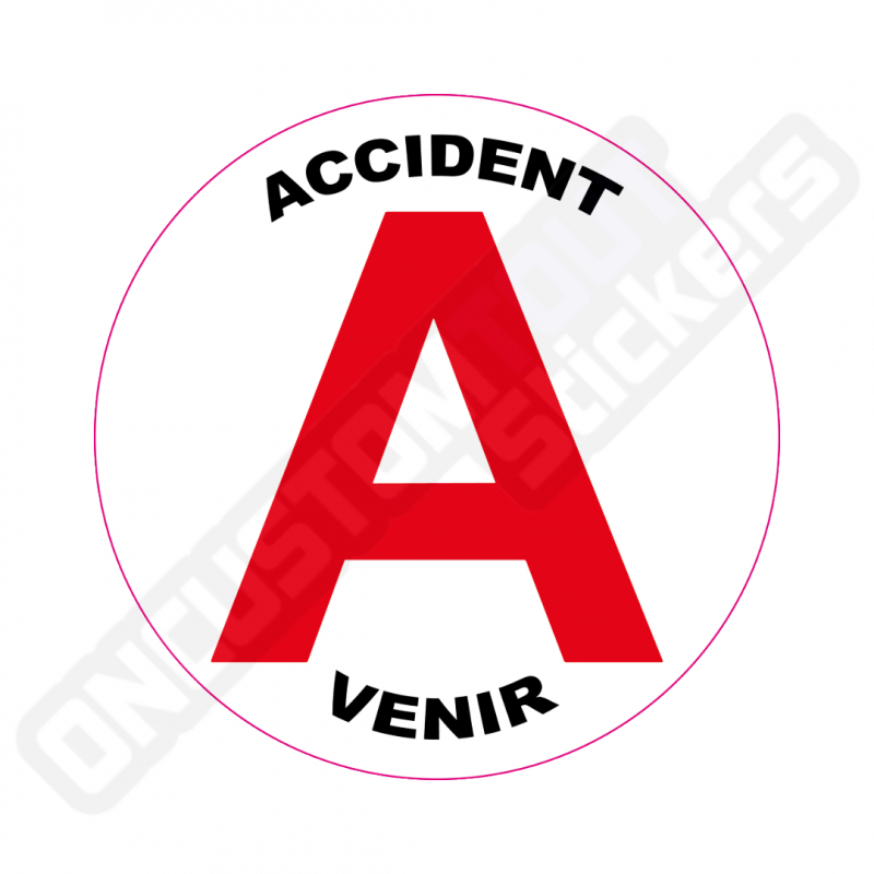 PEGATINAS DISCO "ACCIDENT A VENIR" CONDUCTOR NOVEL