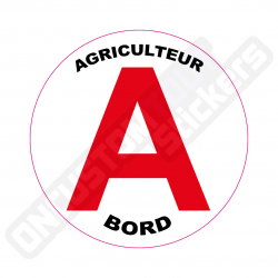 ADESIVI DISCO "AGRICULTEUR A BORD" PER NEOPATENTATI