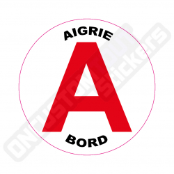 ADESIVI DISCO "AIGRIE A BORD" PER NEOPATENTATI