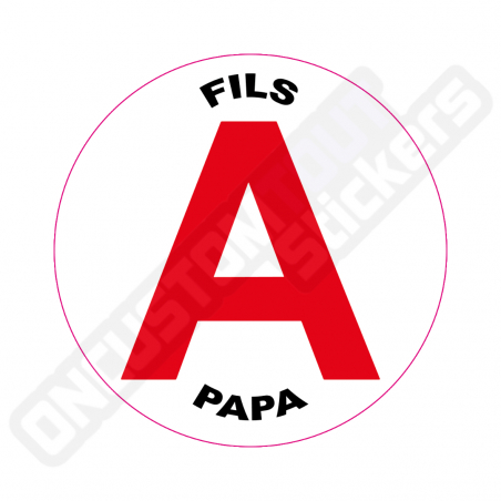 ADESIVI DISCO "FILS A PAPA" PER NEOPATENTATI