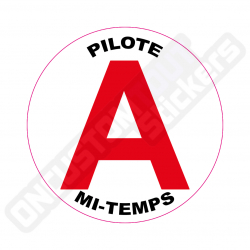 ADESIVI DISCO "PILOTE A MI-TEMPS" PER NEOPATENTATI