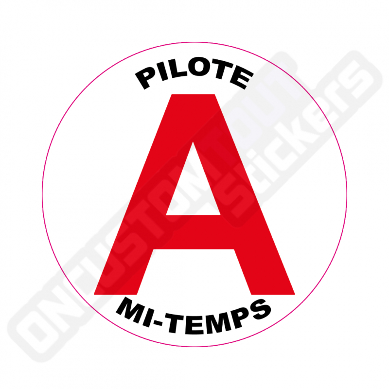 PEGATINAS DISCO "PILOTE A MI-TEMPS" CONDUCTOR NOVEL