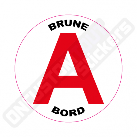 ADESIVI DISCO "BRUNE A BORD" PER NEOPATENTATI