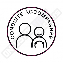 STICKERS DISQUE CONDUITE ACCOMPAGNÉE