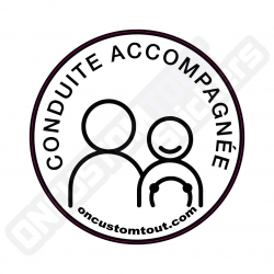 STICKERS DISQUE CONDUITE ACCOMPAGNÉE
