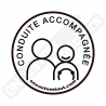 STICKERS DISQUE CONDUITE ACCOMPAGNÉE