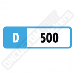 STICKERS INDICE DE PERFORMANCE FORZA MOTORSPORT "D 500"