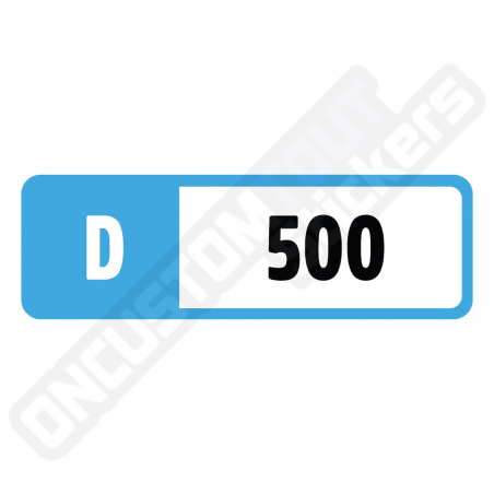 FORZA MOTORSPORT PERFORMANCE INDEX STICKERS "D 500"