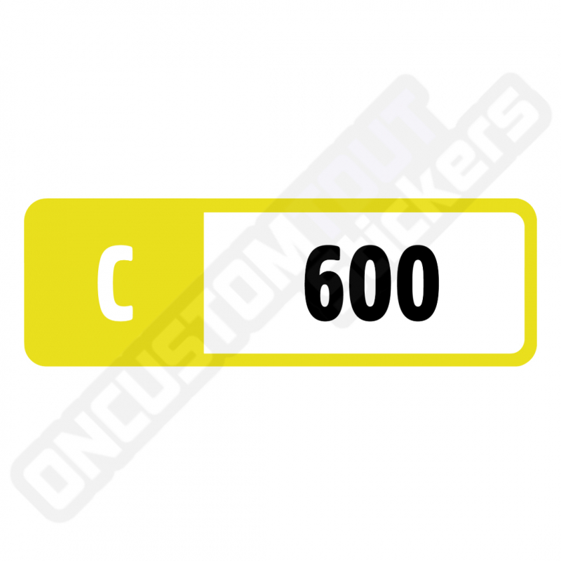 STICKERS INDICE DE PERFORMANCE FORZA MOTORSPORT "C 600"