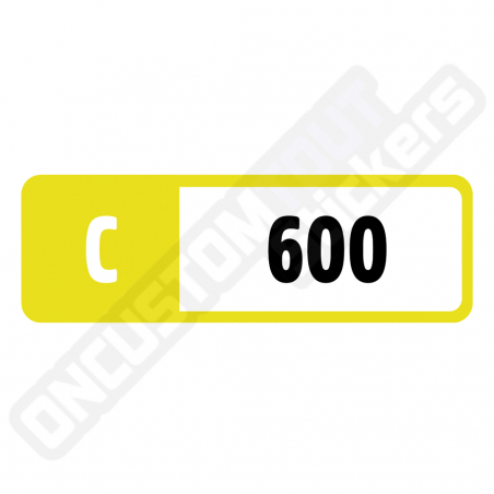 STICKERS INDICE DE PERFORMANCE FORZA MOTORSPORT "C 600"