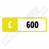 STICKERS INDICE DE PERFORMANCE FORZA MOTORSPORT "C 600"