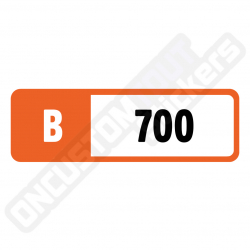 ADESIVI INDICE DI PRESTAZIONE FORZA MOTORSPORT "B 700"