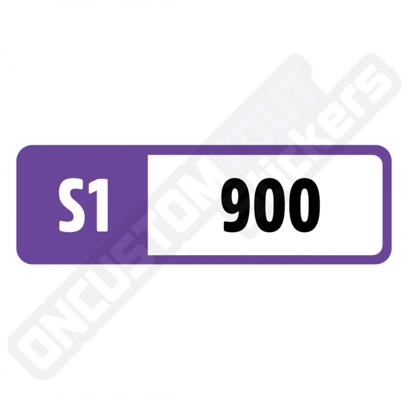 STICKERS INDICE DE PERFORMANCE FORZA MOTORSPORT "S1 900"