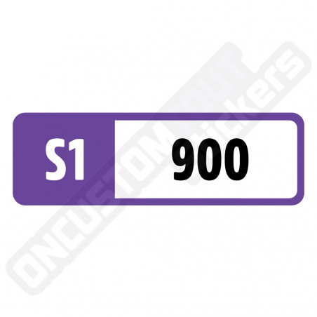 FORZA MOTORSPORT PERFORMANCE INDEX STICKERS "S1 900"
