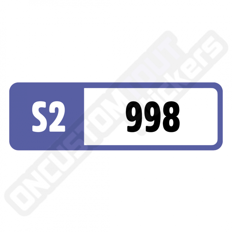 FORZA MOTORSPORT PERFORMANCE INDEX STICKERS "S2 998"
