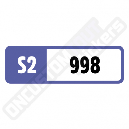FORZA MOTORSPORT PERFORMANCE INDEX STICKERS "S2 998"