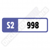 FORZA MOTORSPORT PERFORMANCE INDEX STICKERS "S2 998"