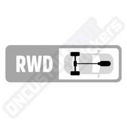 ADESIVO MOTORIZZAZIONE FORZA MOTORSPORT "RWD"