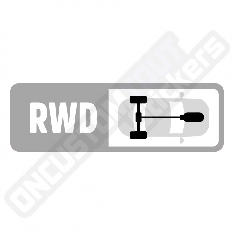 FORZA MOTORSPORT "RWD" ENGINE TYPE STICKER