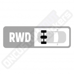 ADESIVO MOTORIZZAZIONE FORZA MOTORSPORT "RWD"