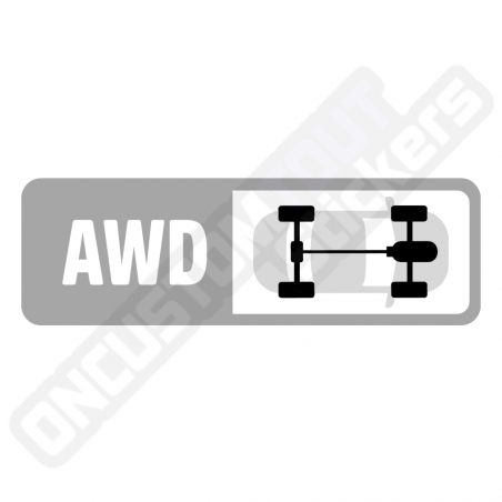 FORZA MOTORSPORT "AWD" ENGINE TYPE STICKER
