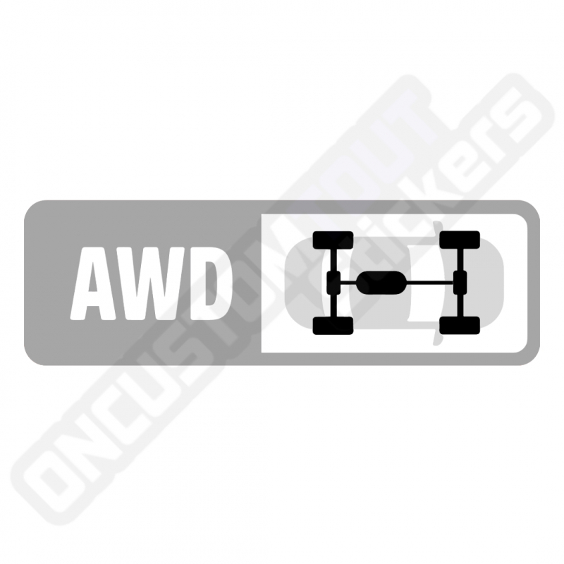 FORZA MOTORSPORT "AWD" ANTRIEBSAUFKLEBER