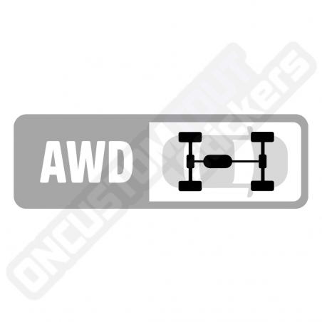 ADESIVO MOTORIZZAZIONE FORZA MOTORSPORT "AWD"