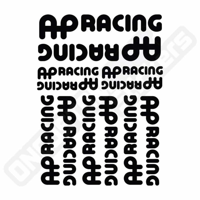 FOGLIO DI ADESIVI AP RACING