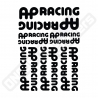 FOGLIO DI ADESIVI AP RACING