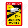 BLIND SPOT WARNING STICKERS FOR HEAVY VEHICLES