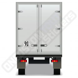 90 KM/H SPEED LIMIT DISC FOR TRUCKS AND HEAVY VEHICLES