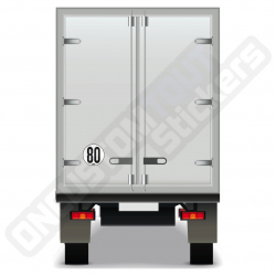 80 KM/H SPEED LIMIT DISC FOR TRUCKS AND HEAVY VEHICLES
