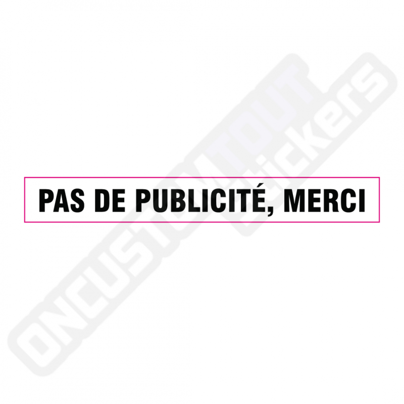 STICKERS "NO PUBBLICITÀ, GRAZIE" STICKERS "NO PUBBLICITÀ, GRAZIE"