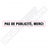 STICKERS "PAS DE PUBLICITÉ, MERCI"