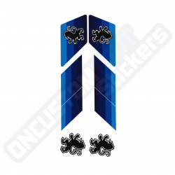 BLAUE PEUGEOT 103 STICKERS