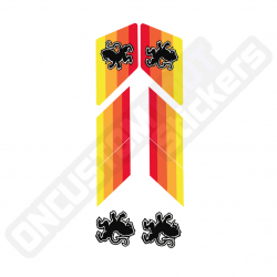 ORANGE PEUGEOT 103 STICKERS